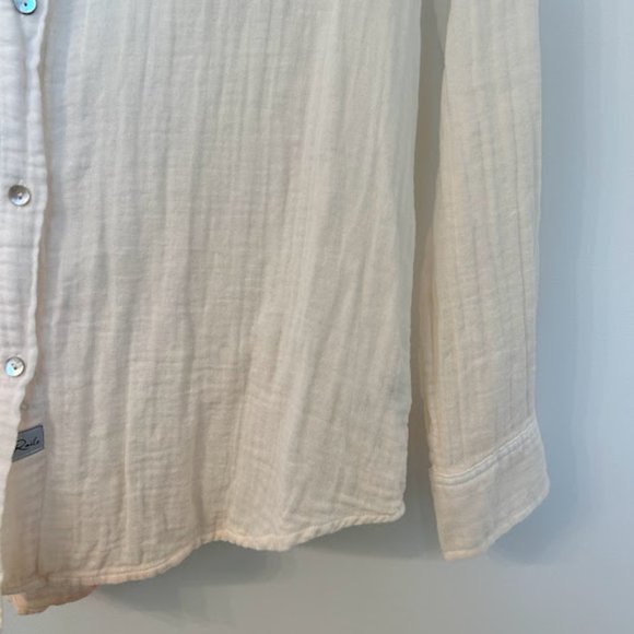 Rails Ellis Dip-dye Button-down Shirt In White Blush - Picture 6 of 12